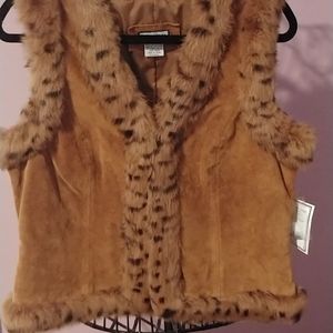 Faci fur/ suede vest